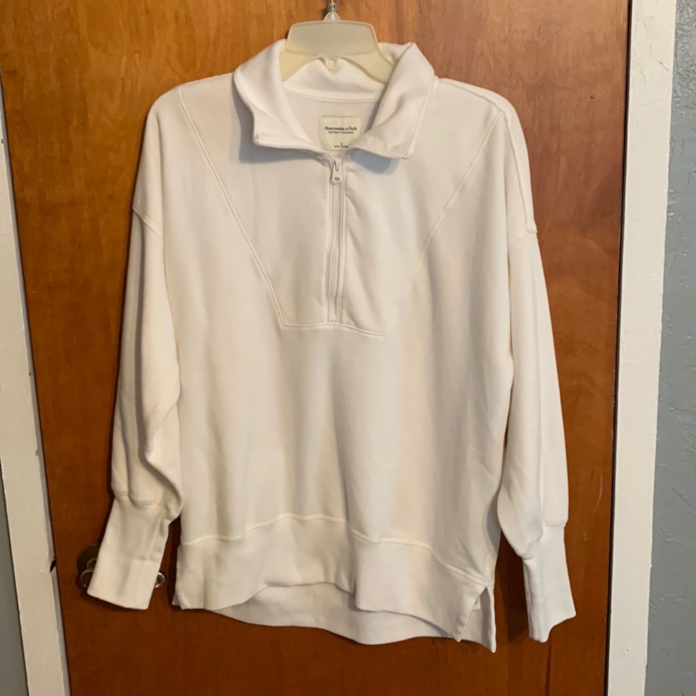 Abercrombie Tunic Length Quarter Zip Sweatshirt